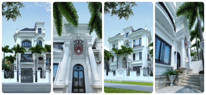 Thiết kế kiến trúc dinh thự sang trọng tại Hà Nội